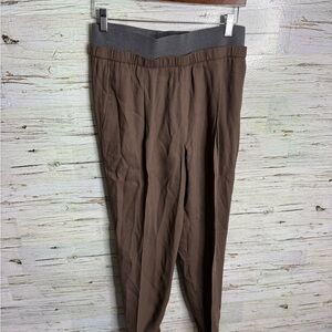 Fabian’s Filippi Brown pants trousers  with Gray Waistband